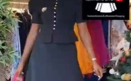 Female Black up and down good for church wear for sale